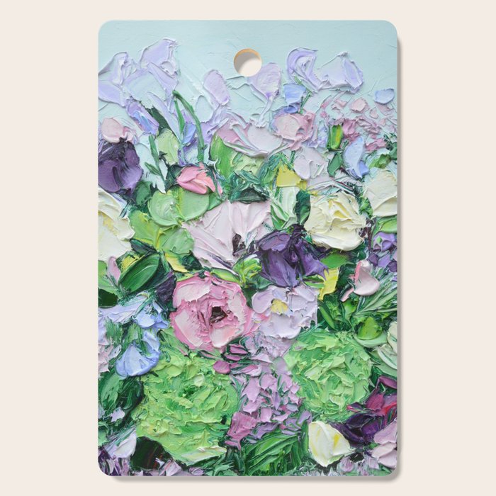 Lilac Bouquet Cutting Board Gallery Image 1