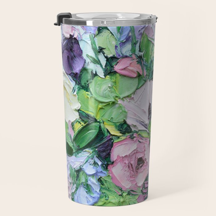 Lilac Bouquet Travel Mug Gallery Image 3