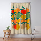 2025 RETRO FRUIT MARKET CALENDAR Window Curtain Gallery Image 5