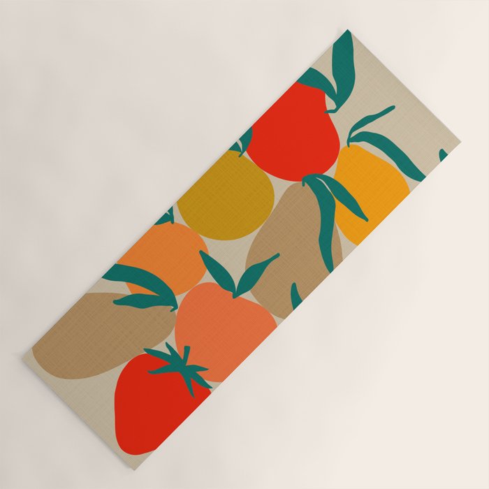 2025 RETRO FRUIT MARKET CALENDAR Yoga Mat Gallery Image 1