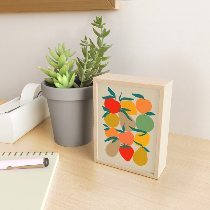 2025 RETRO FRUIT MARKET CALENDAR Mini Art Print Gallery Image 2