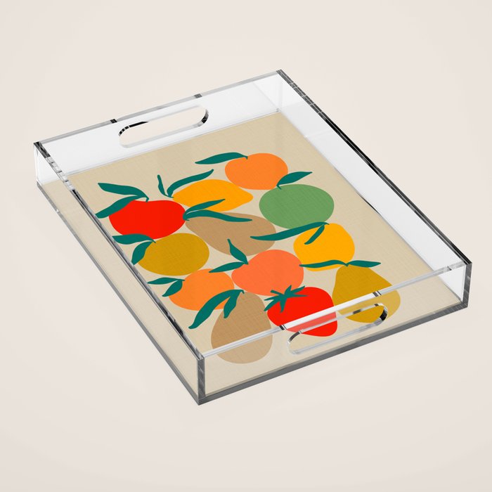 2025 RETRO FRUIT MARKET CALENDAR Acrylic Tray Gallery Image 1