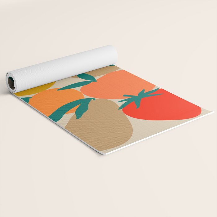 2025 RETRO FRUIT MARKET CALENDAR Yoga Mat Gallery Image 2