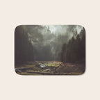 Foggy Forest Creek Bath Mat Gallery Image 1