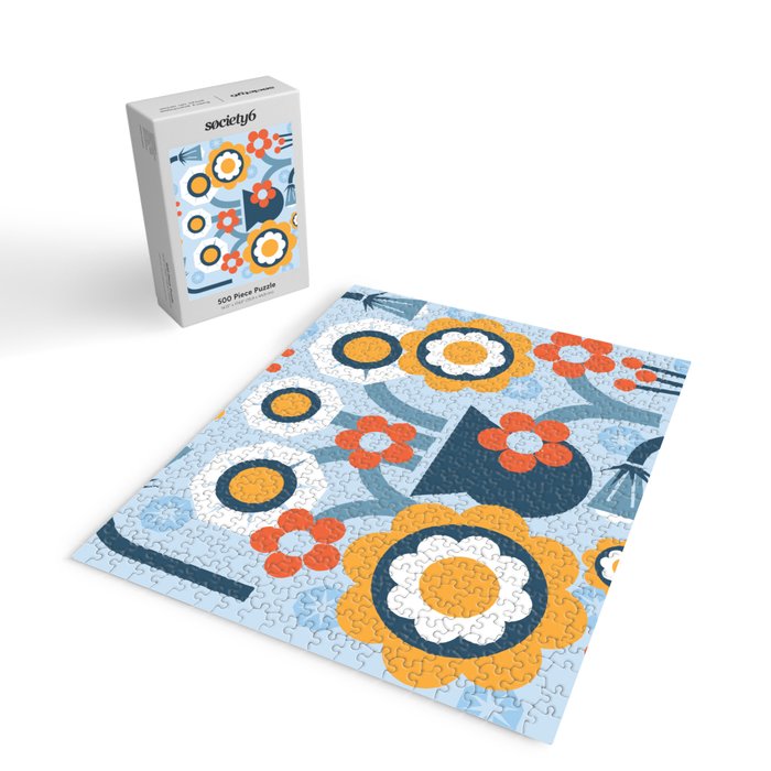 Geometrical flowers composition Jigsaw Puzzle Gallery Image 2