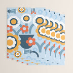 Geometrical flowers composition Wrapping Paper Gallery Image 3