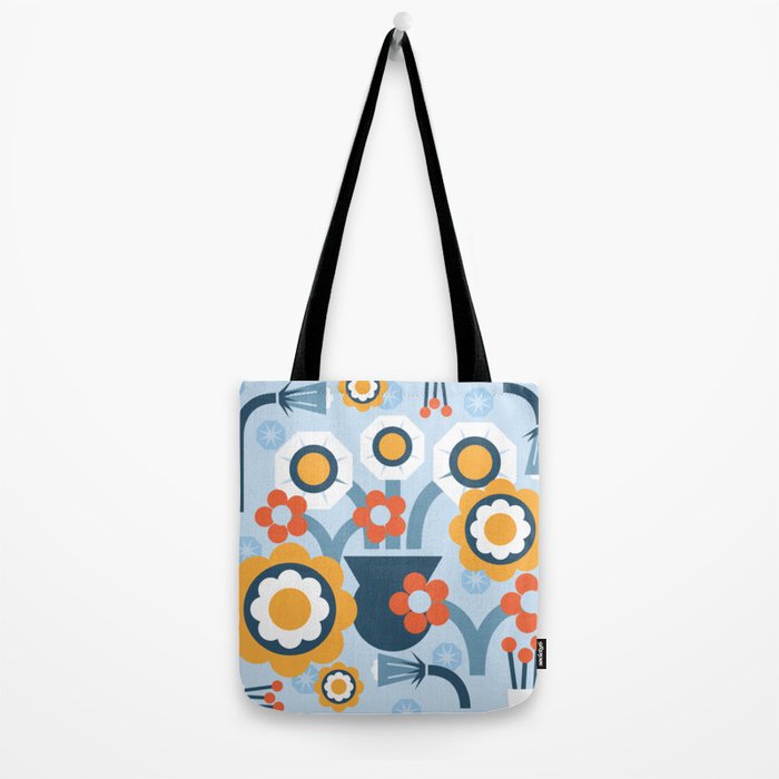 Geometrical flowers composition Tote Bag Gallery Image 2