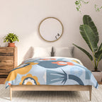 Geometrical flowers composition Comforter Gallery Image 3