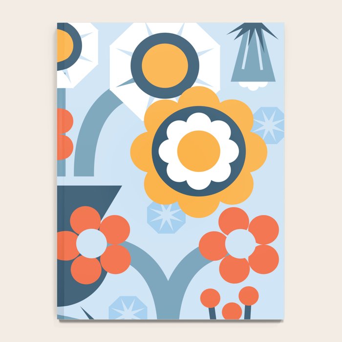 Geometrical flowers composition Notebook Gallery Image 4