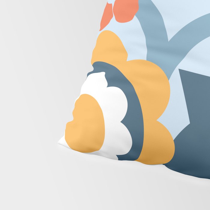Geometrical flowers composition Pillow Sham Gallery Image 4
