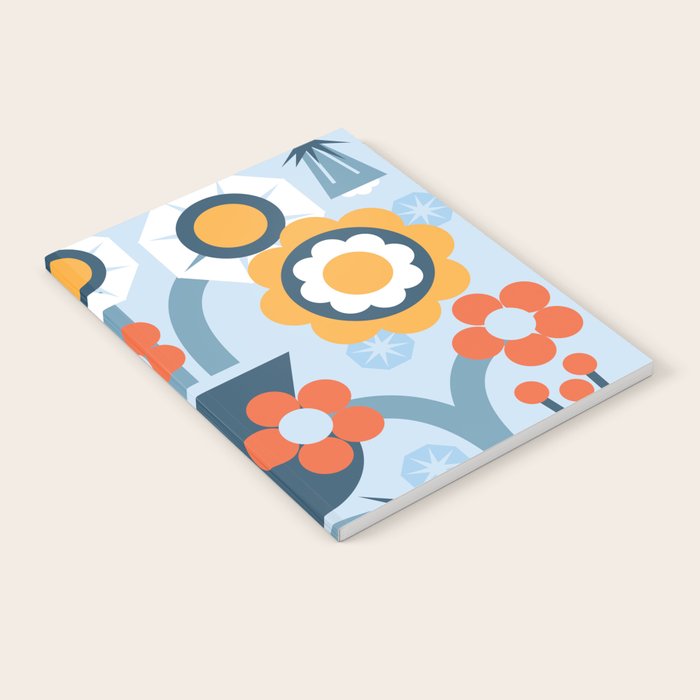 Geometrical flowers composition Notebook Gallery Image 1