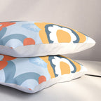 Geometrical flowers composition Pillow Sham Gallery Image 3
