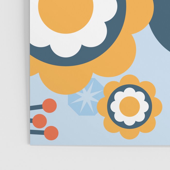 Geometrical flowers composition Poster Gallery Image 3