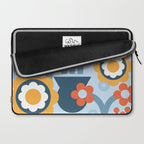 Geometrical flowers composition Laptop Sleeve Gallery Image 2
