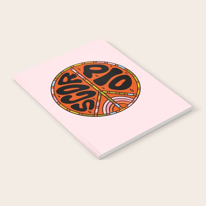 Scorpio Peace Sign Notebook Gallery Image 1