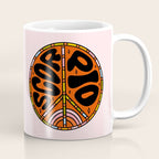 Scorpio Peace Sign Coffee Mug Gallery Image 1