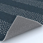 angrand stipple stripes - navy blue Rug Gallery Image 4