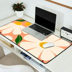 Wild Daisies - peach Desk Mat Gallery Image 2