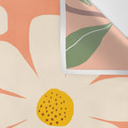 Wild Daisies - peach Wall Tapestry Gallery Image 3