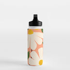 Wild Daisies - peach Water Bottle Gallery Image 3