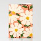 Wild Daisies - peach Stationery Card Gallery Image 2