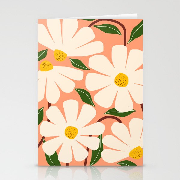 Wild Daisies - peach Stationery Card Gallery Image 2