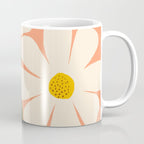 Wild Daisies - peach Coffee Mug Gallery Image 1