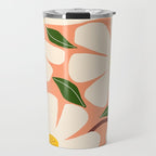 Wild Daisies - peach Travel Mug Gallery Image 1
