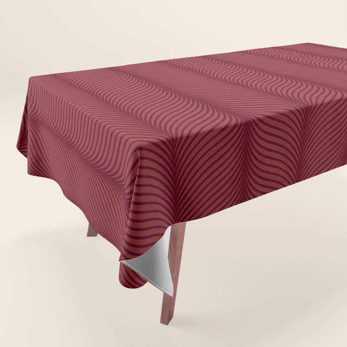 Elysian IV Ruby Red Tablecloth Gallery Image 1