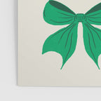 Elegant Green Bow Pattern - Festive Holiday Design Poster Gallery Image 3