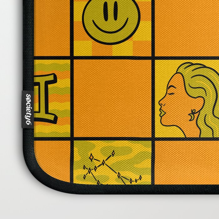 Gemini Checkered Print Laptop Sleeve Gallery Image 3