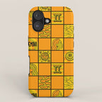 Gemini Checkered Print iPhone Case Gallery Image 1