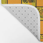 Gemini Checkered Print Bath Mat Gallery Image 2