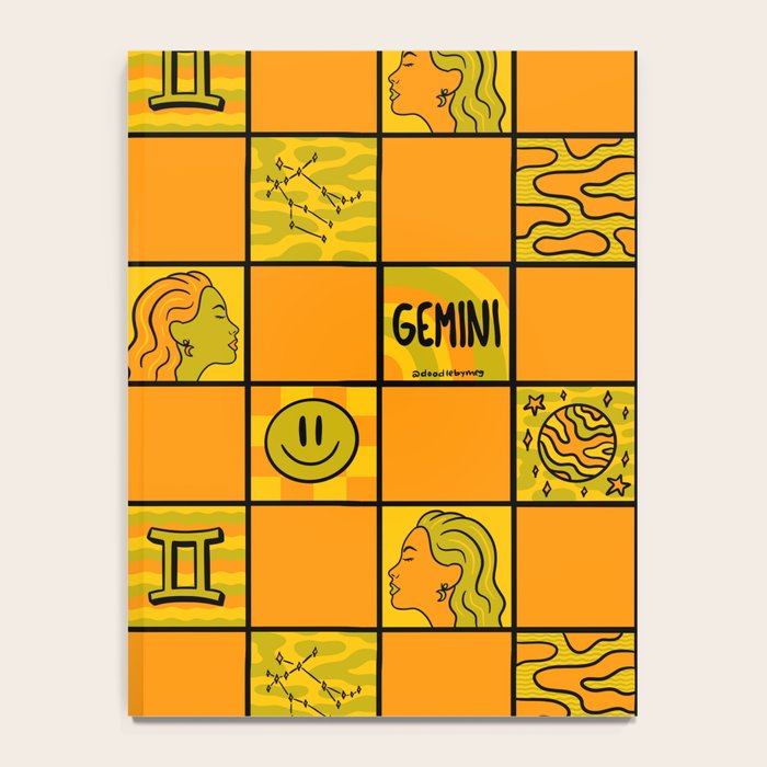 Gemini Checkered Print Notebook Gallery Image 4