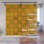 Gemini Checkered Print Wall Mural Gallery Image 1