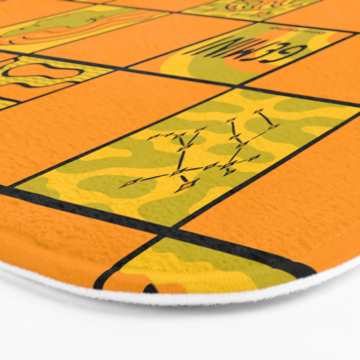 Gemini Checkered Print Bath Mat Gallery Image 3