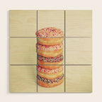 Stack of Donuts Wood Wall Art Gallery Image 1