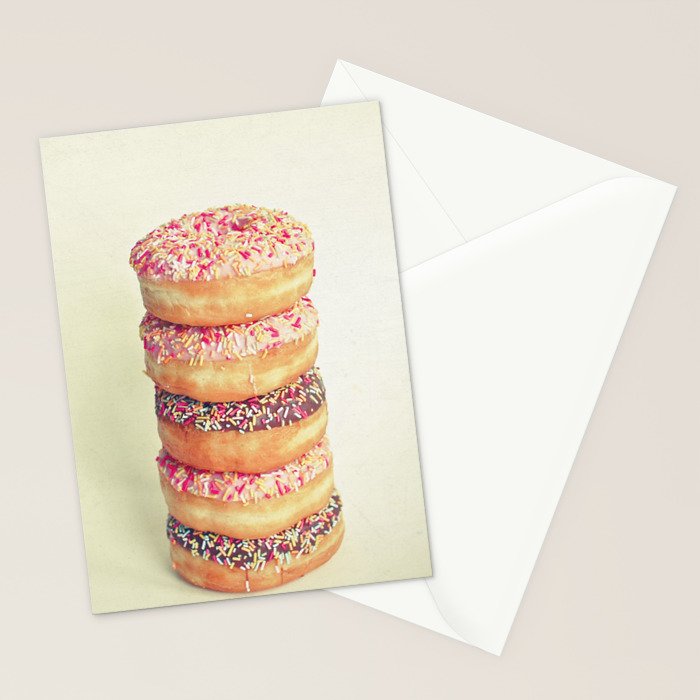 Stack of Donuts Stationery Card Gallery Image 2