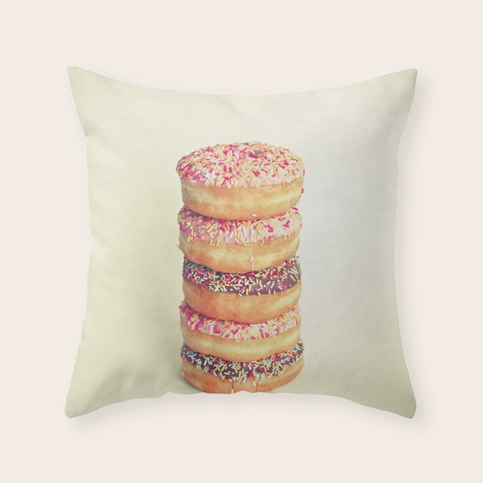 Stack of Donuts Throw Pillow Gallery Image 6