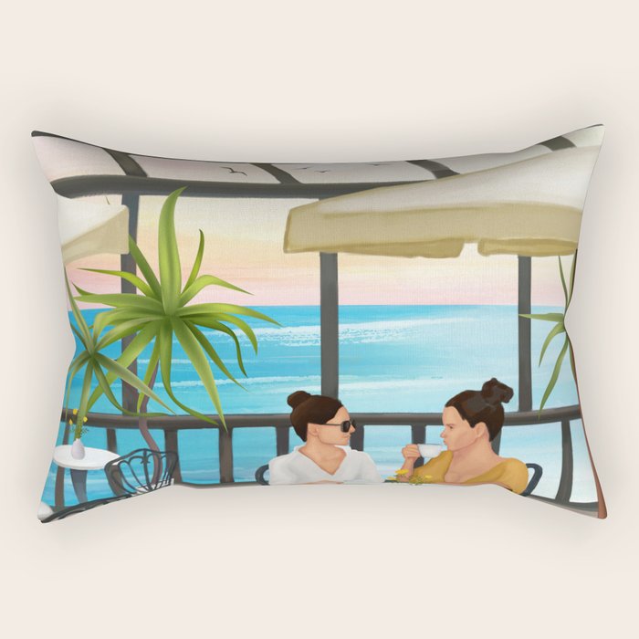 Beneath the Lemon Canopy Rectangular Pillow Gallery Image 2