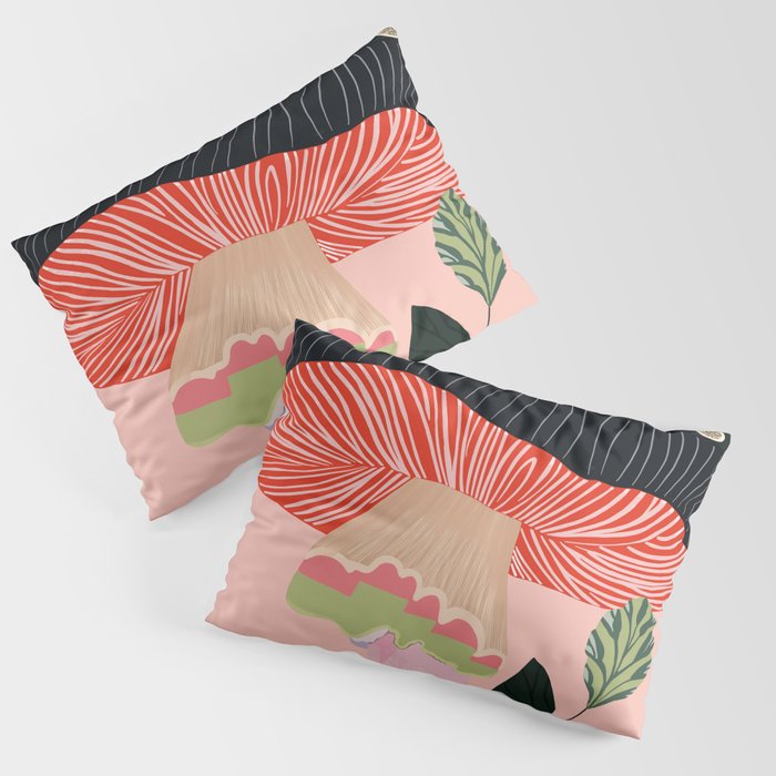 Garden Mushroom Pillow Sham Gallery Image 1