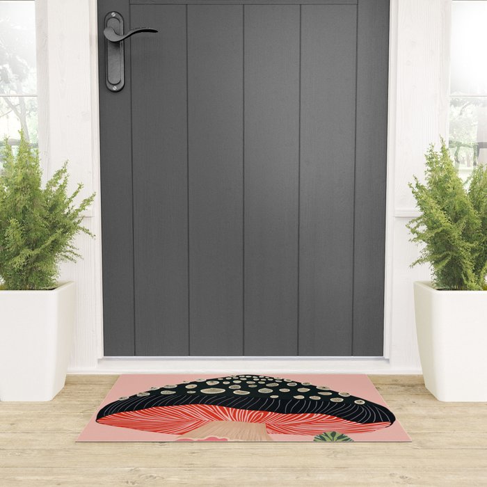Garden Mushroom Welcome Mat Gallery Image 3