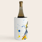 Baby Penguin Watercolour Ink Line Splatter Art Print Wine Chiller Gallery Image 2