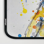 Baby Penguin Watercolour Ink Line Splatter Art Print Laptop Sleeve Gallery Image 3