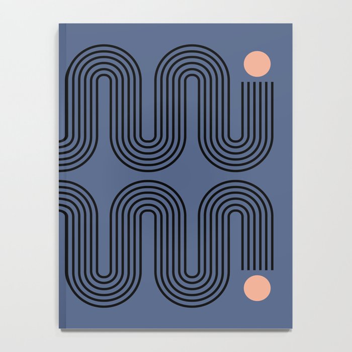 Abstraction_NEW_SUN_BLUE_LINE_POP_ART_Minimalism_0222A Notebook Gallery Image 4