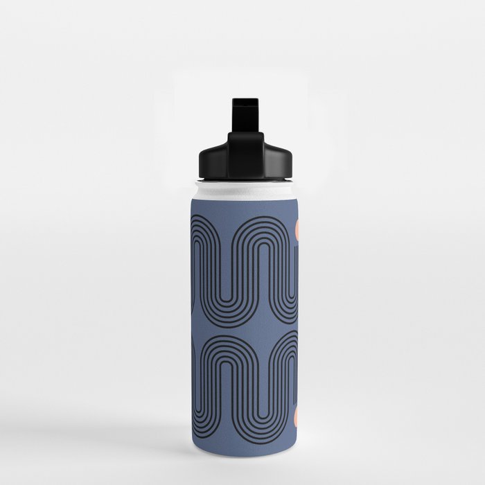 Abstraction_NEW_SUN_BLUE_LINE_POP_ART_Minimalism_0222A Water Bottle Gallery Image 2