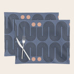 Abstraction_NEW_SUN_BLUE_LINE_POP_ART_Minimalism_0222A Placemat Gallery Image 1