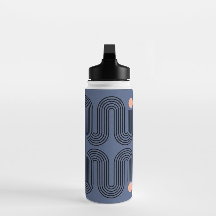 Abstraction_NEW_SUN_BLUE_LINE_POP_ART_Minimalism_0222A Water Bottle Gallery Image 3