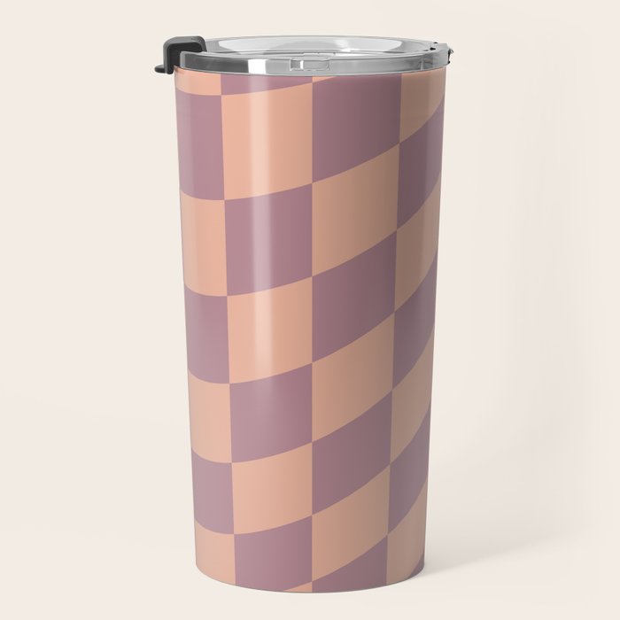 Wavy Dusty Mauve x Whipped Peach Travel Mug Gallery Image 3