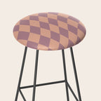 Wavy Dusty Mauve x Whipped Peach Stool Gallery Image 2